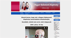 Desktop Screenshot of magyarbabamento.compagnon.hu